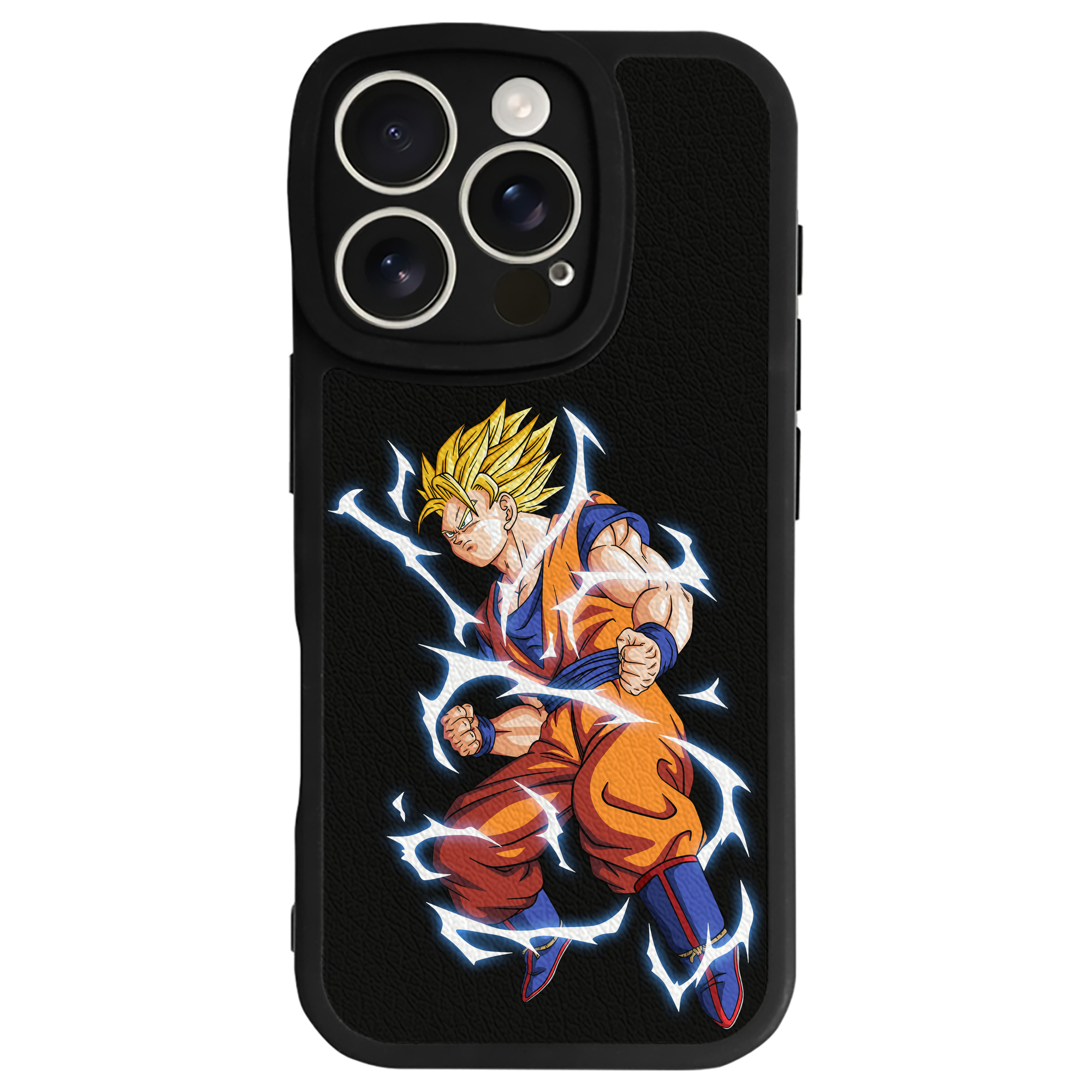 （画像用） ドラゴンボール 孫悟空（そん ごくう）Son Goku カカロット DRAGON BALL Kakarotto 【iPhone 16シリーズ対応】シリコンスマホケース（レザー調） 材質：シリコン